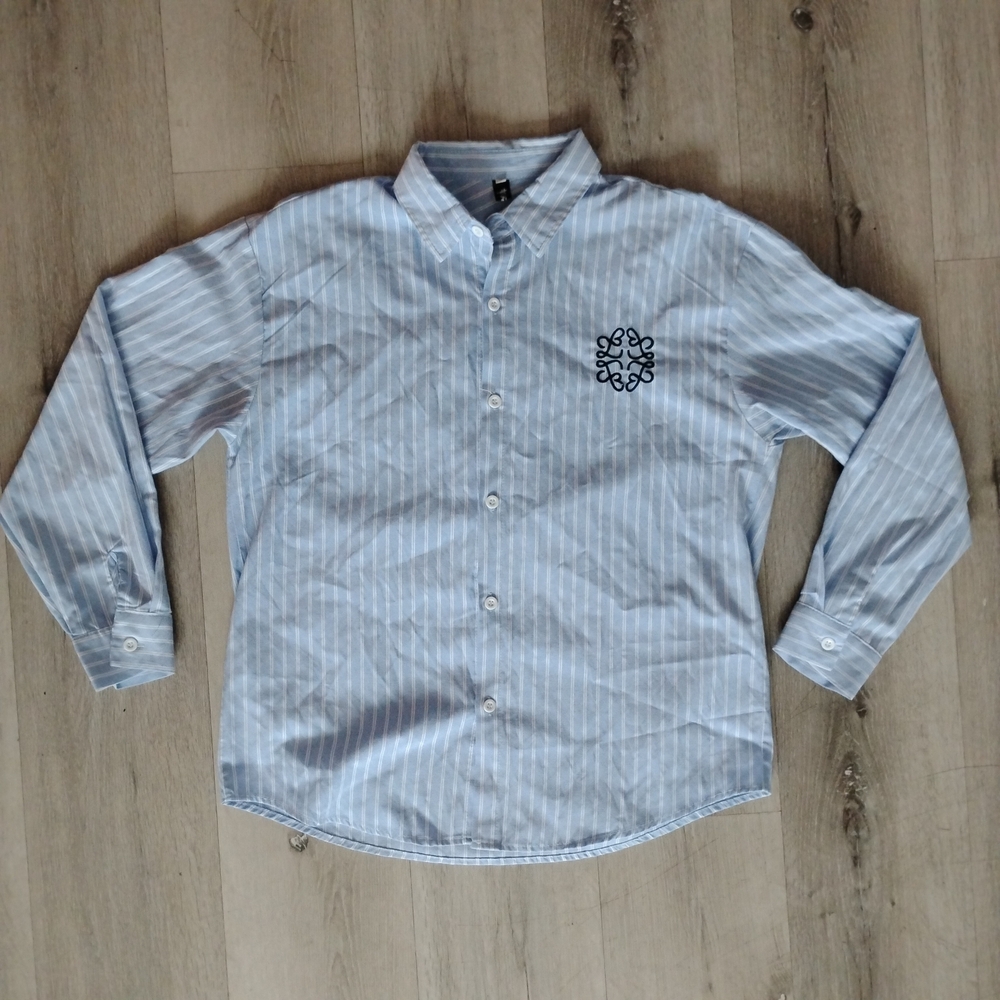 Men's Blue Striped Shirt